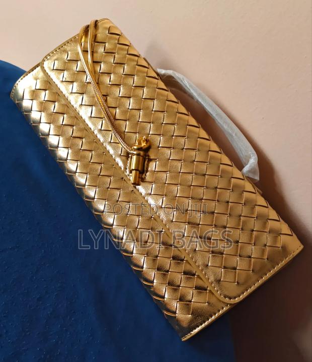 Woven Soft Leather Clutch Bag - thumbnail 9