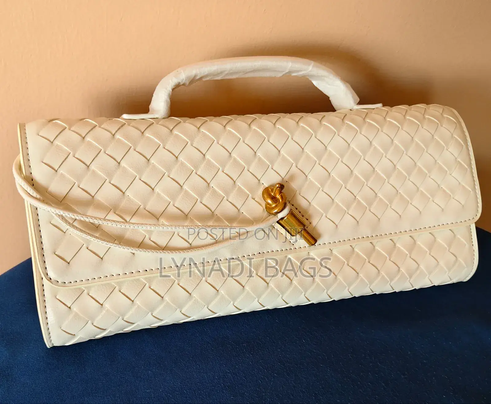 Woven Soft Leather Clutch Bag