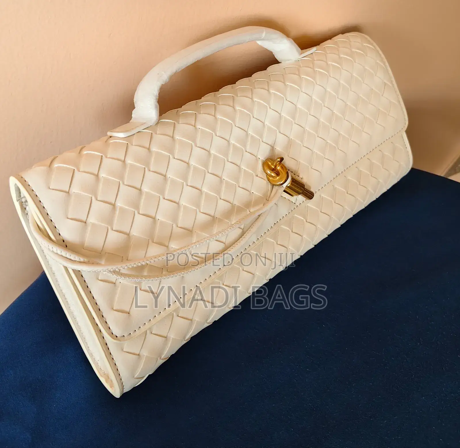 Woven Soft Leather Clutch Bag