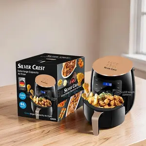 Fast- Cooking Silver Crest 4/5/6/8l Touch Screen Digital Air Fryer
