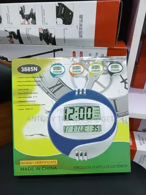 Kadio 3885N Digital Clock With Calendar Indoor Thermometer