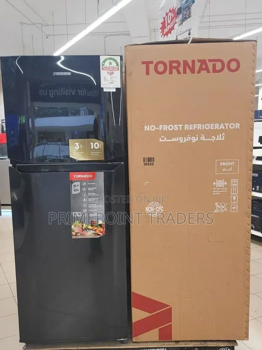 Tornado Refrigerator 304 Litres Capacity 3 Star EPRA Inverter Energy