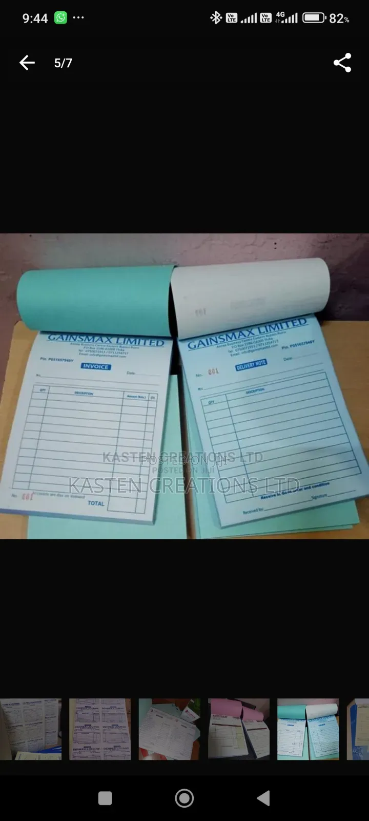 Invoice Books Delivery Books