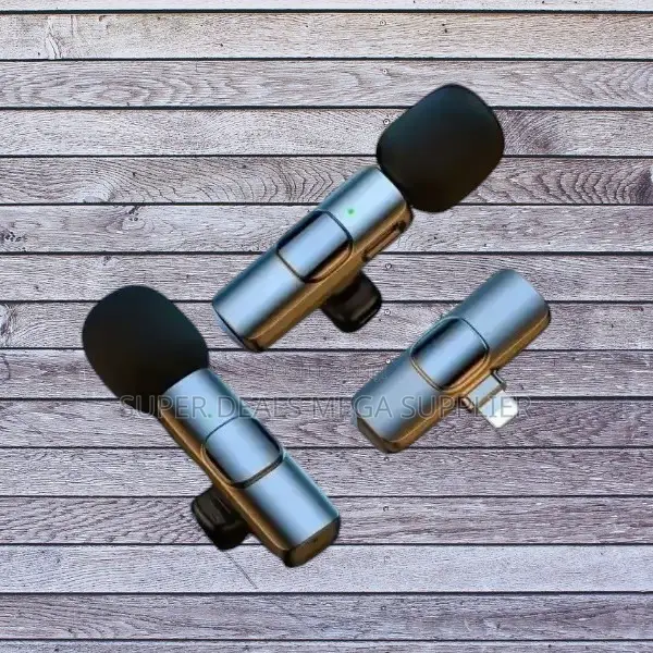 Ultra-Clear Mini Lapel Lavalier Dual Wireless Microphone