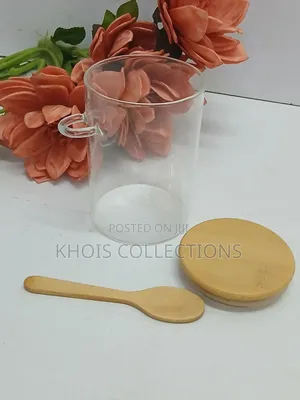 Glass Storage Jar With Bamboo Lid