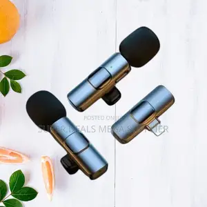 Low Latency Mini Lapel Lavalier Dual Wireless Microphone