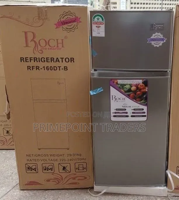Roch 128litres RFR-160DT-B Double Door Refrigerator