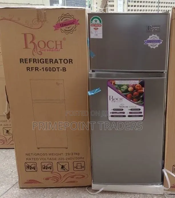 Roch 128litres RFR-160DT-B Double Door Refrigerator