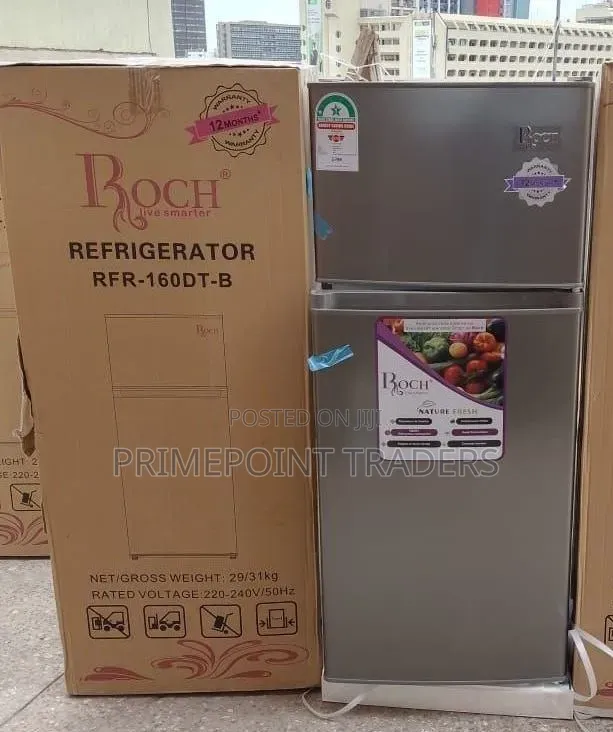 Roch 128litres Capacity RFR-160DT-B Double Door Refrigerator