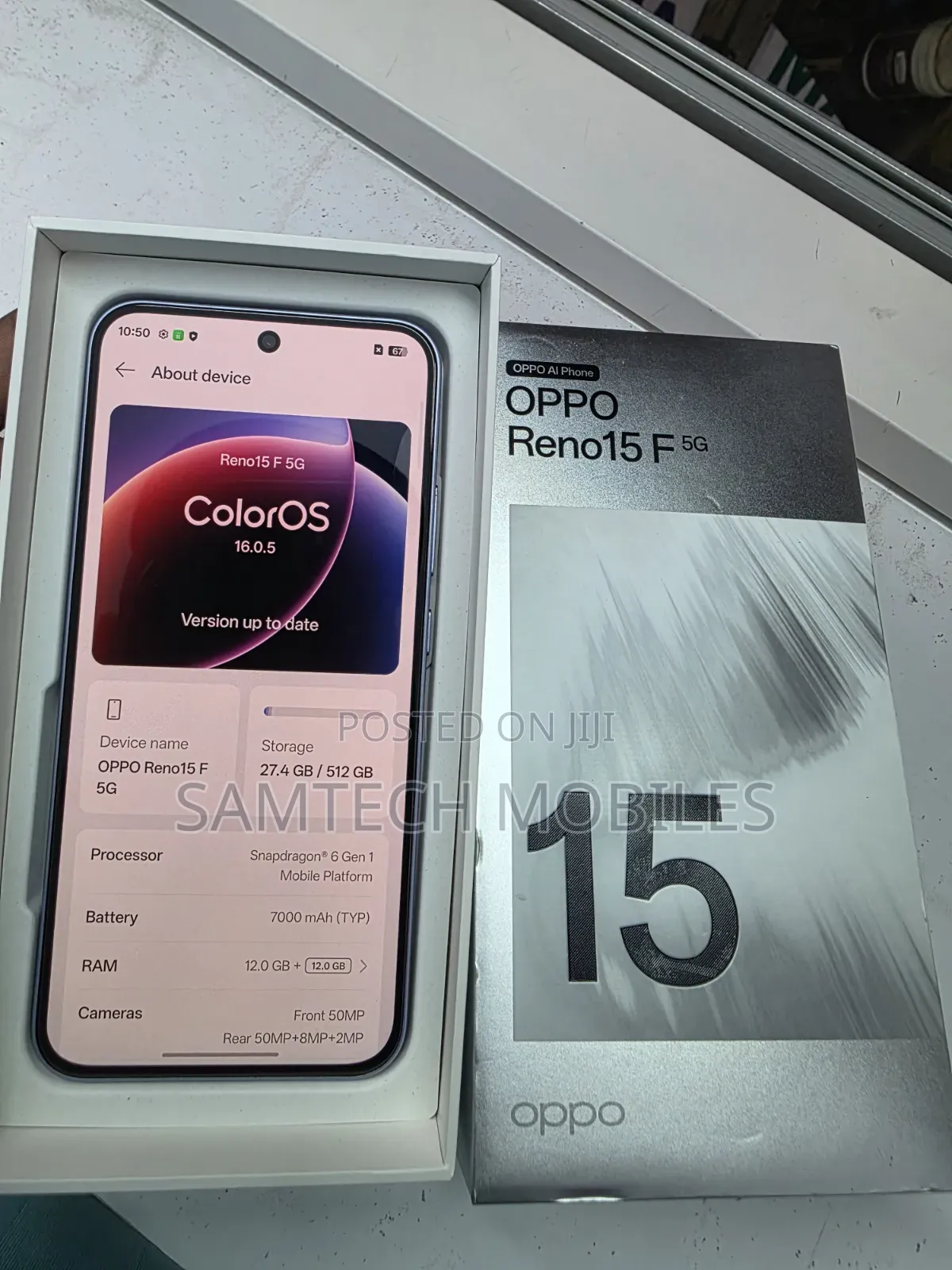 New Oppo Reno15 F 5G 512 GB Blue