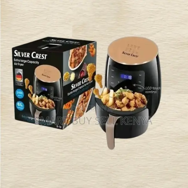 Crispy-Finish Silver Crest 4/5/6/8l Touch Screen Digital Air Fryer