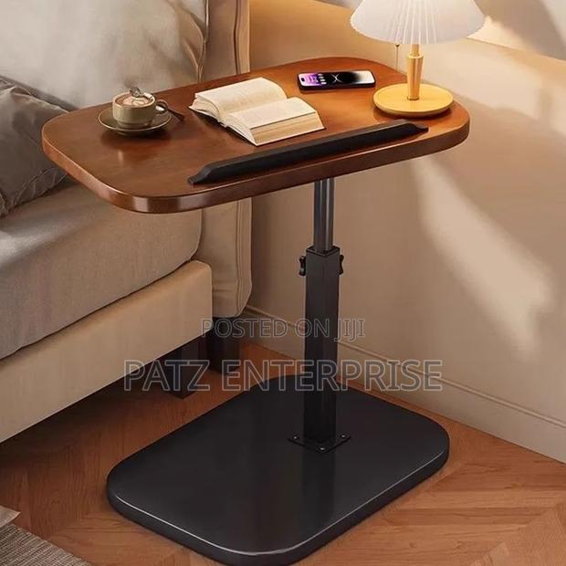 Adjustable C - Shaped Side Stool/ Laptop Table - Size: 40*30*(45-80)