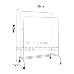 Double Pole Clothing Rack (L*W *H) 110 X 40 X 150cm