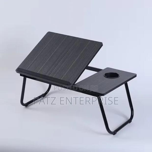 Adjustable Tilting Laptop Folding Table Stand Desk With Foldable Legs - thumbnail 3