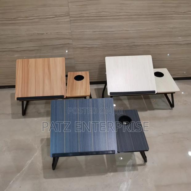 Adjustable Tilting Laptop Folding Table Stand Desk With Foldable Legs - thumbnail 5