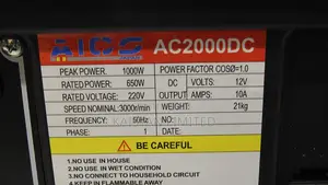 AICO 1000W Portable Generator. Aico 1kva Petrol Generator