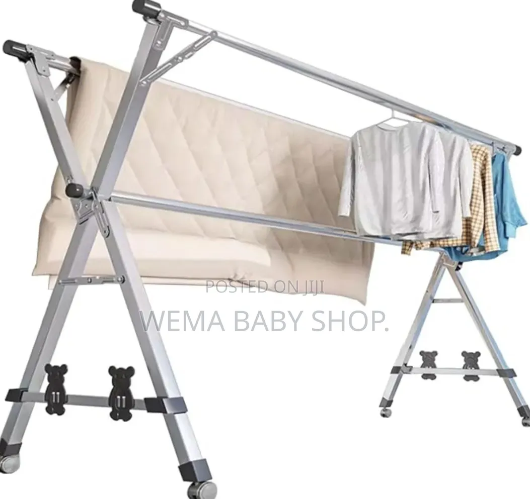 Telescopic/Retractable Foldable Stainless Steel Cloth Drying Rack