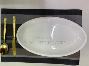14 Inch Ceramic Oval Plate/ Oval Platter