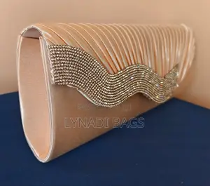 Silk Pleated Evening Clutch