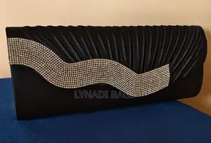 Silk Pleated Evening Clutch