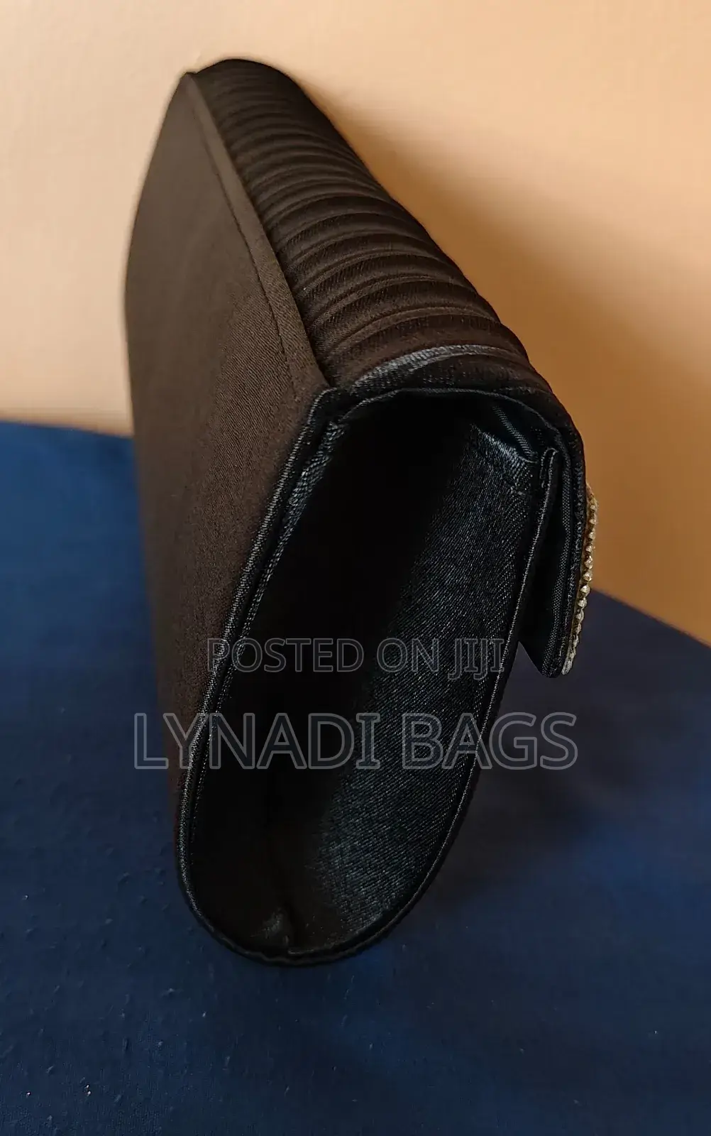 Silk Pleated Evening Clutch