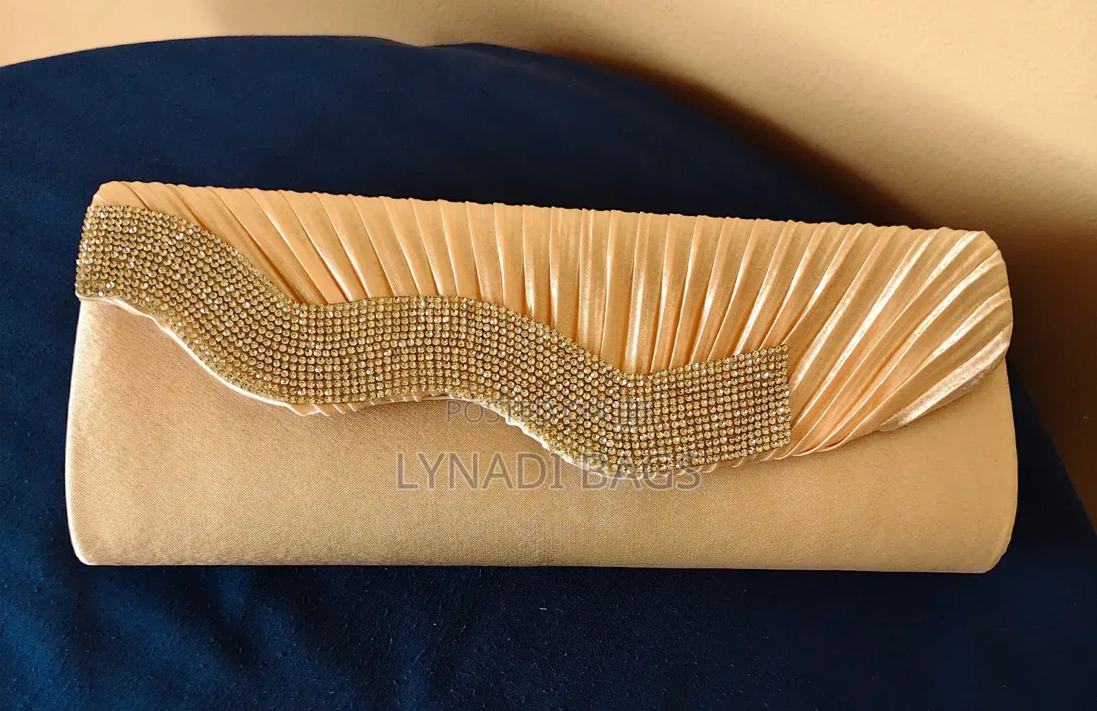 Silk Pleated Evening Clutch