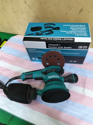 Wood MAKITA ROTARY SANDER SET 550 WATTS and Sanding Pads