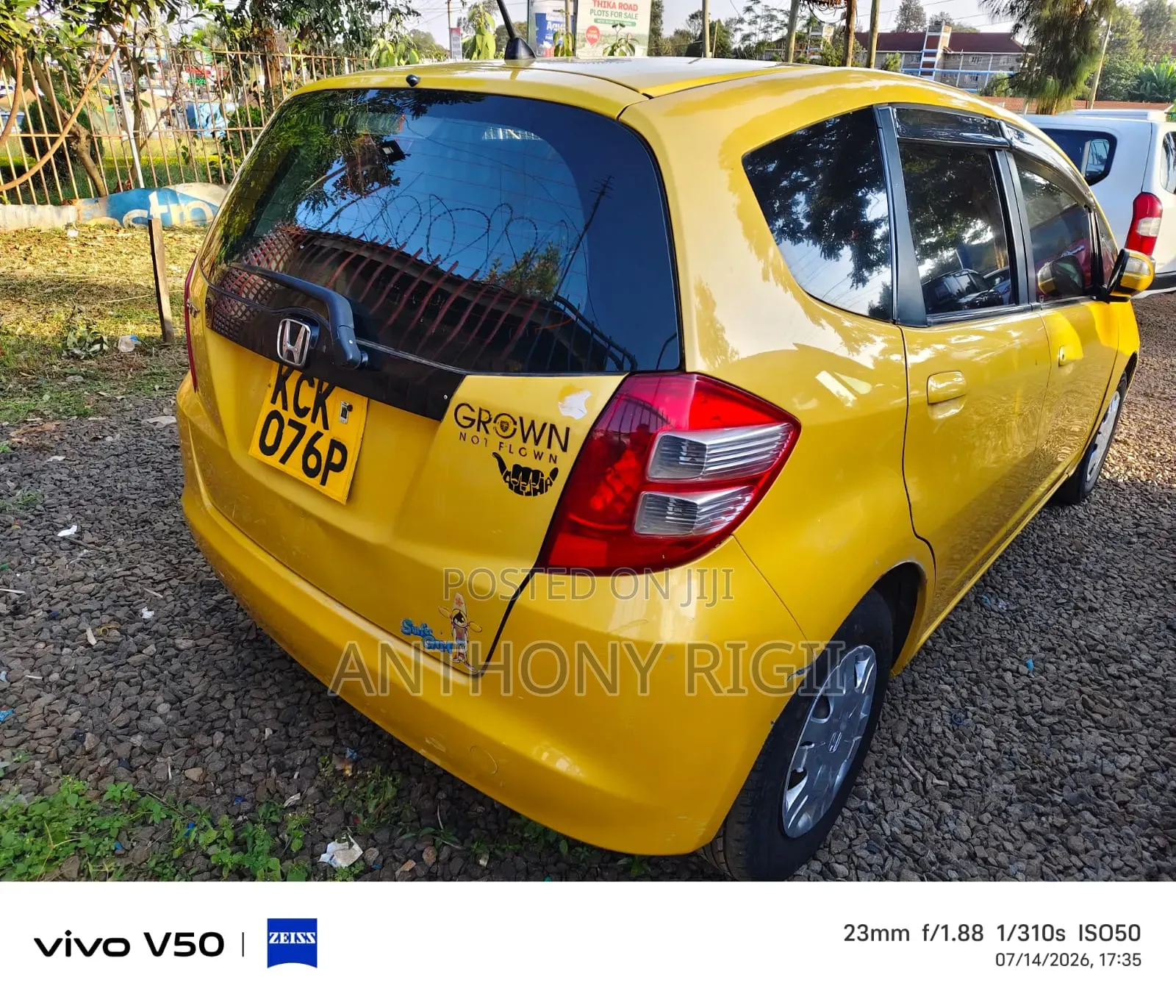 Honda Fit Automatic 2011 Yellow
