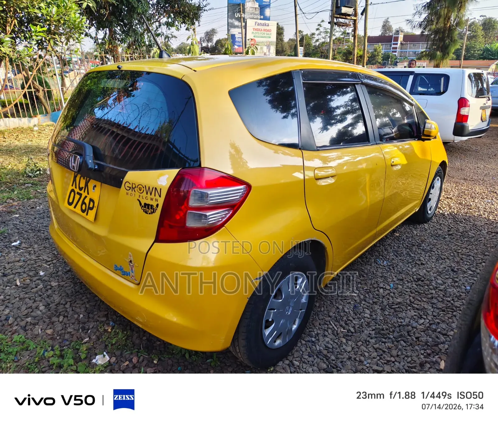 Honda Fit Automatic 2011 Yellow