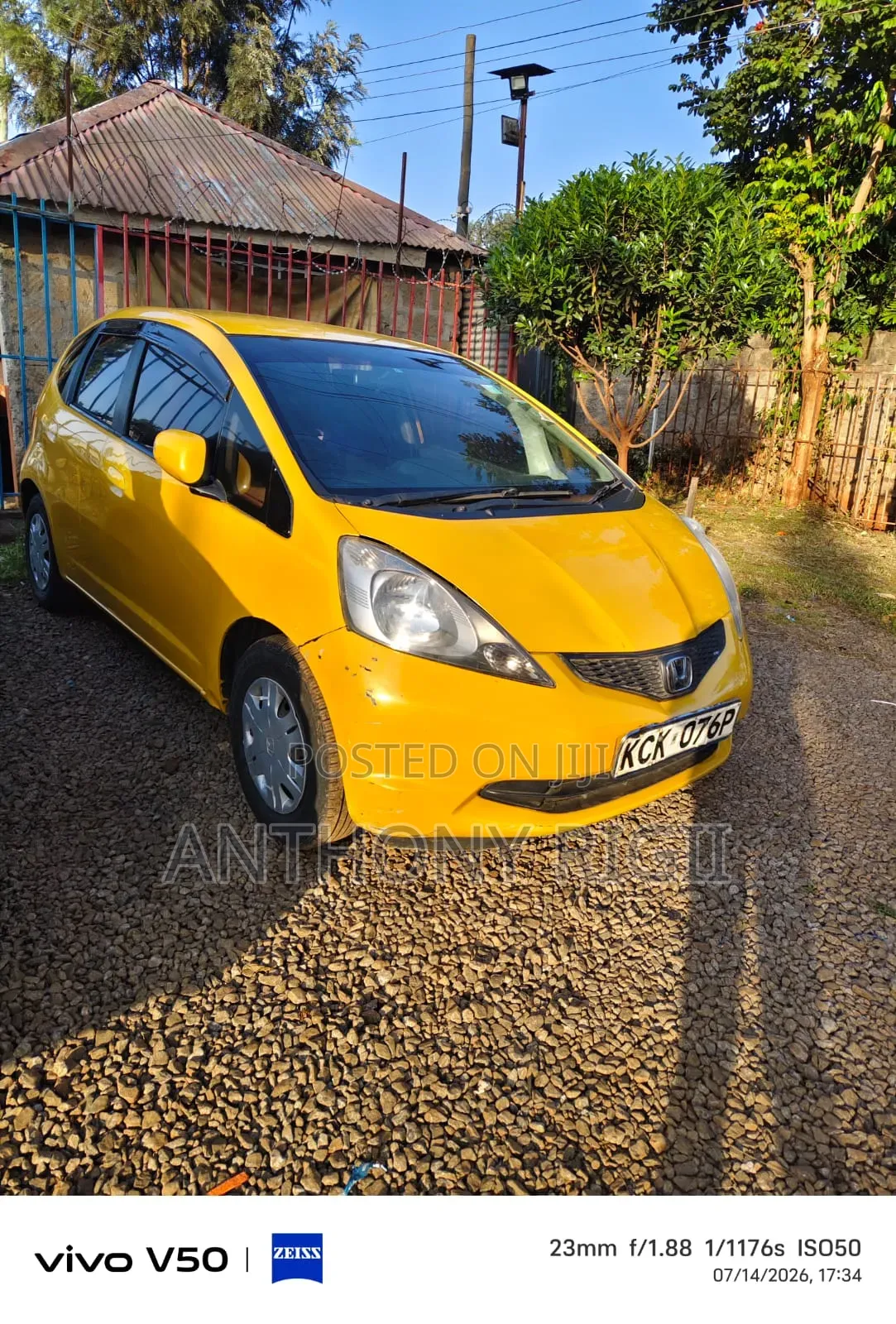 Honda Fit Automatic 2011 Yellow