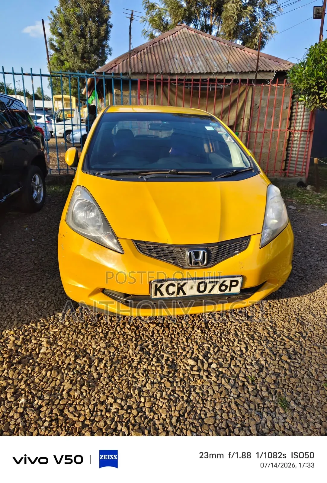Honda Fit Automatic 2011 Yellow