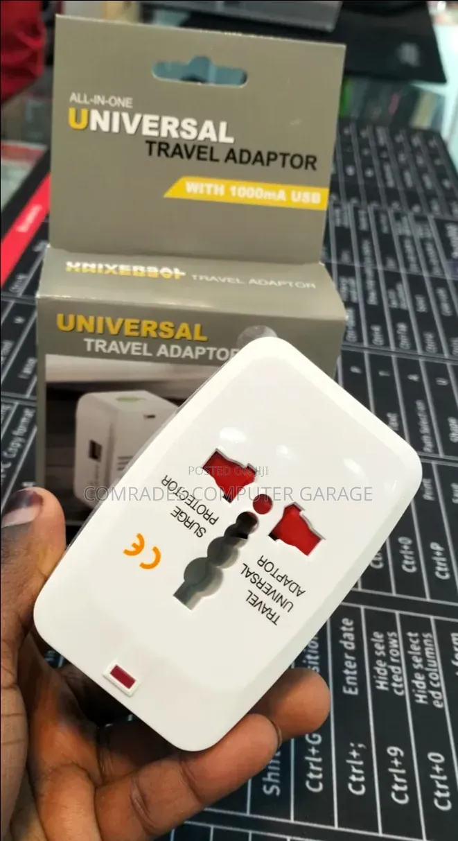 Universal Travel Adapter With Dual USB Ports