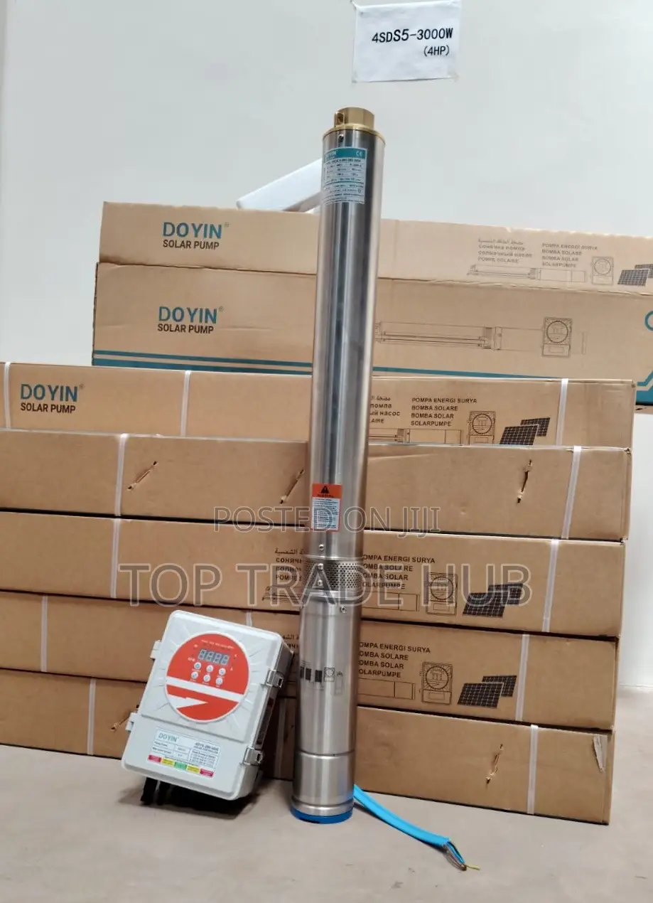 Doyin 4SDS AC/DC Hybrid Solar Submersible Water Pump 3kW/4hp 285m Head