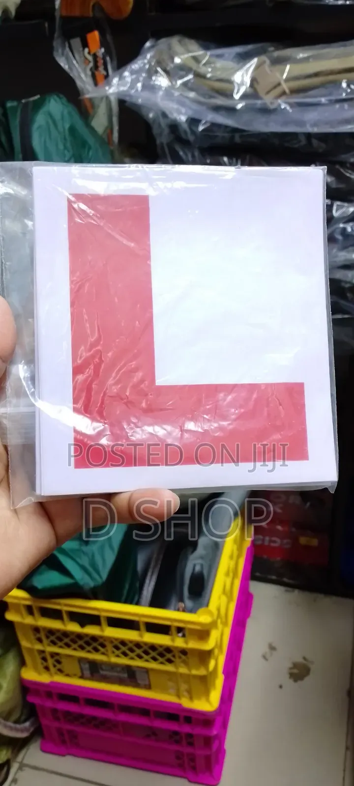 Waterproof L Sign Car Stickers