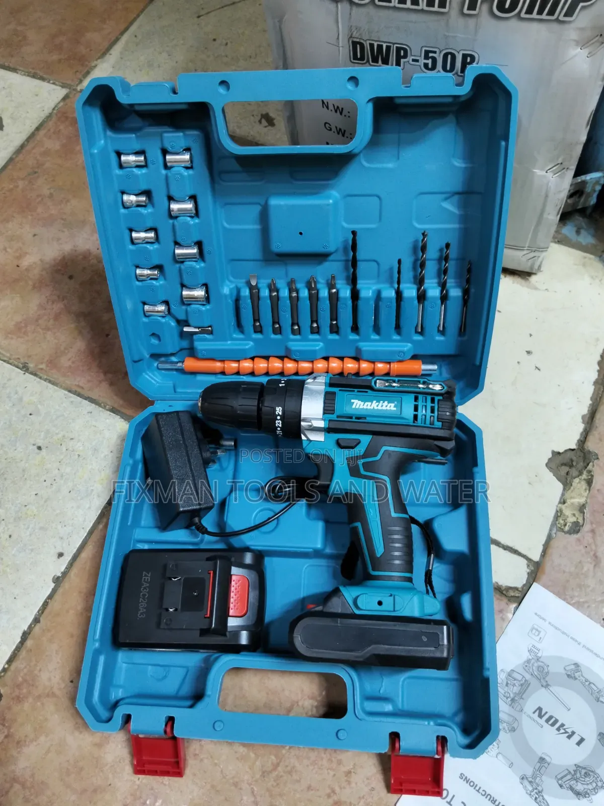 Top Makita Cordless Drill 48v 2 Battery and Accessories
