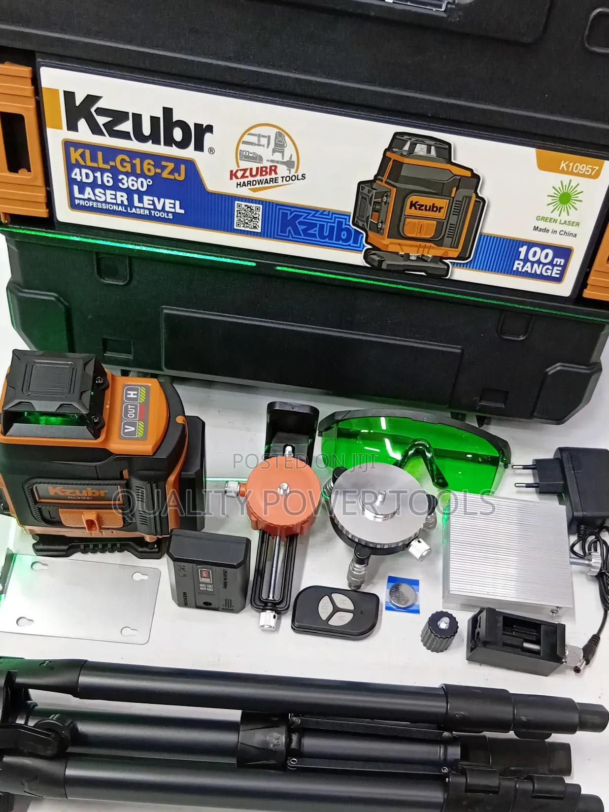 Kzubr KLL-G16-ZJ 4D 16-Line 360° Green Laser Level.
