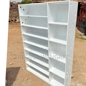 Executive Wooden Shoes Rack-White