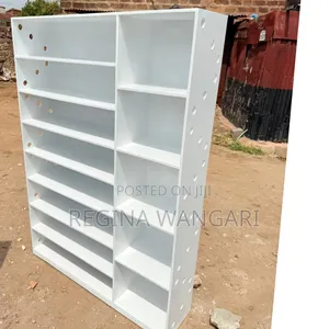 Executive Wooden Shoes Rack-White