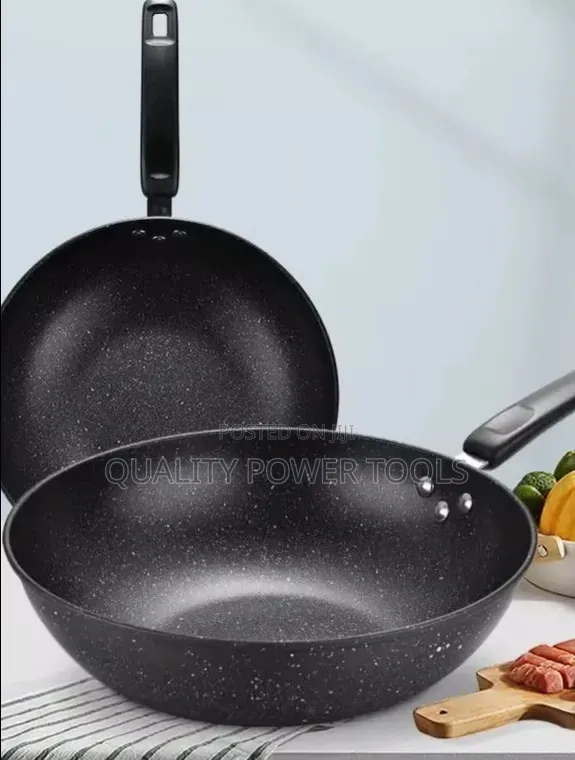Non-Stick Granite Deep Frying Wok Pan