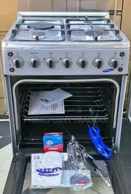 Ecomax Cooker 60×60 3+ 1 Turbo Fan, Rotisserie, Sensor, Flame Failure