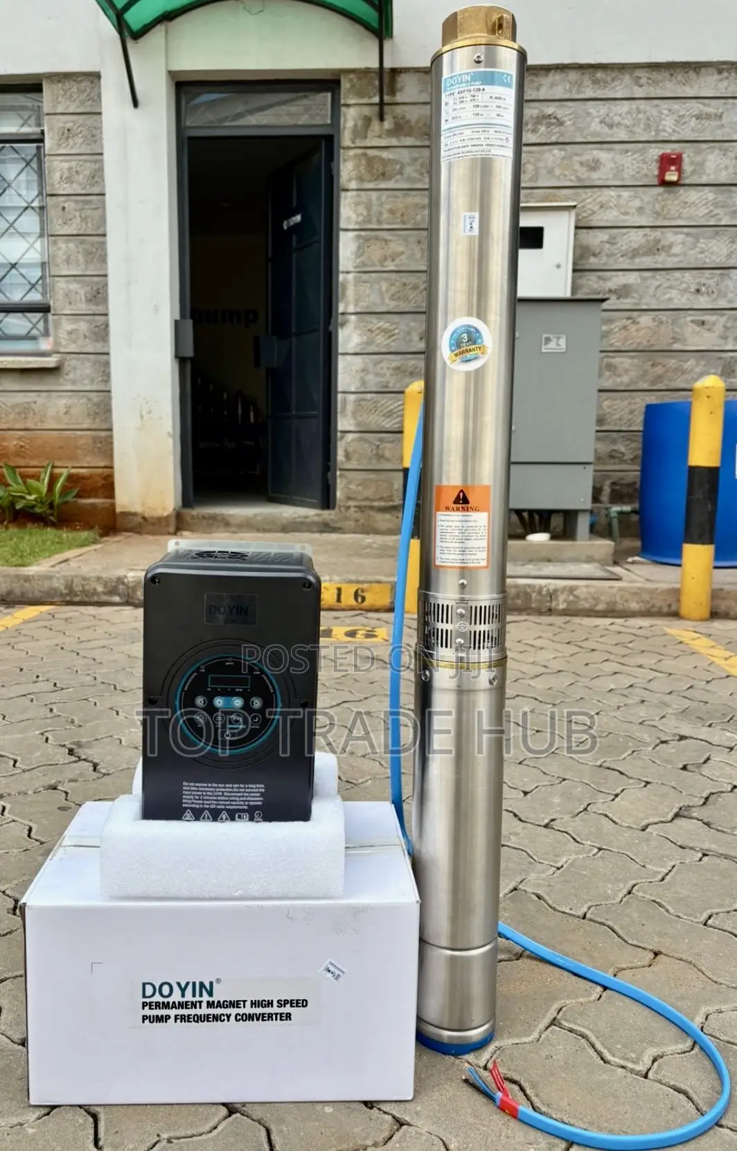 Doyin 4sf5-230-4kW AC/DC Hybrid Submersible Water Pump 5.5HP 345m Head
