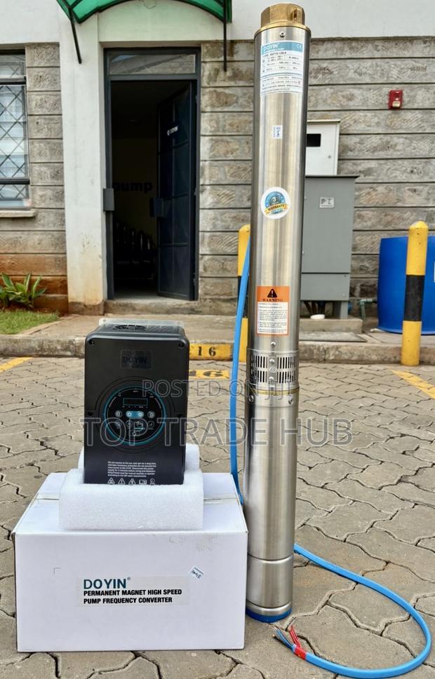 Doyin 4sf5-230-4kW AC/DC Hybrid Submersible Water Pump 5.5HP 345m Head