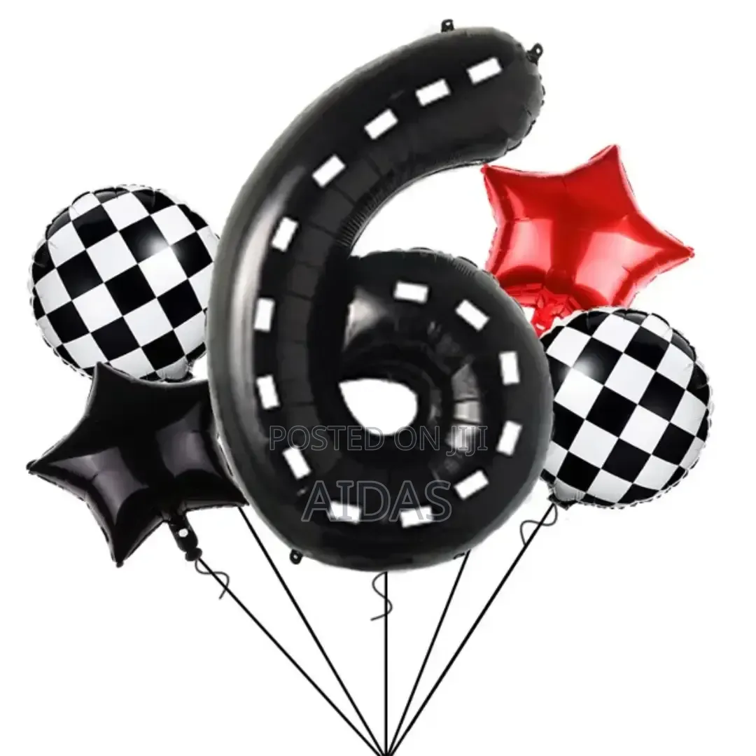 Race Car Theme Set Foil Balloons