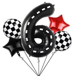 Race Car Theme Set Foil Balloons