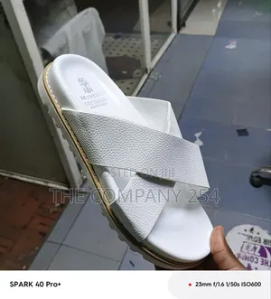 Quality Casual Leather Designer Men Slides Open Brunelle Shoes