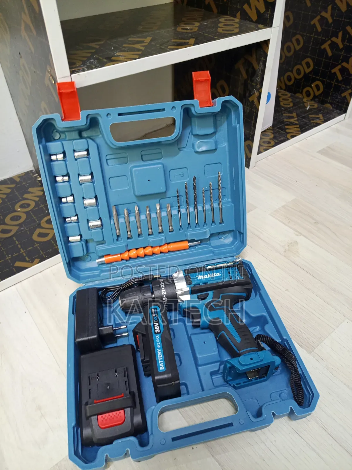 Makita 36V 47 PCs Portable Cordless Drill With Drill Bits Sockets