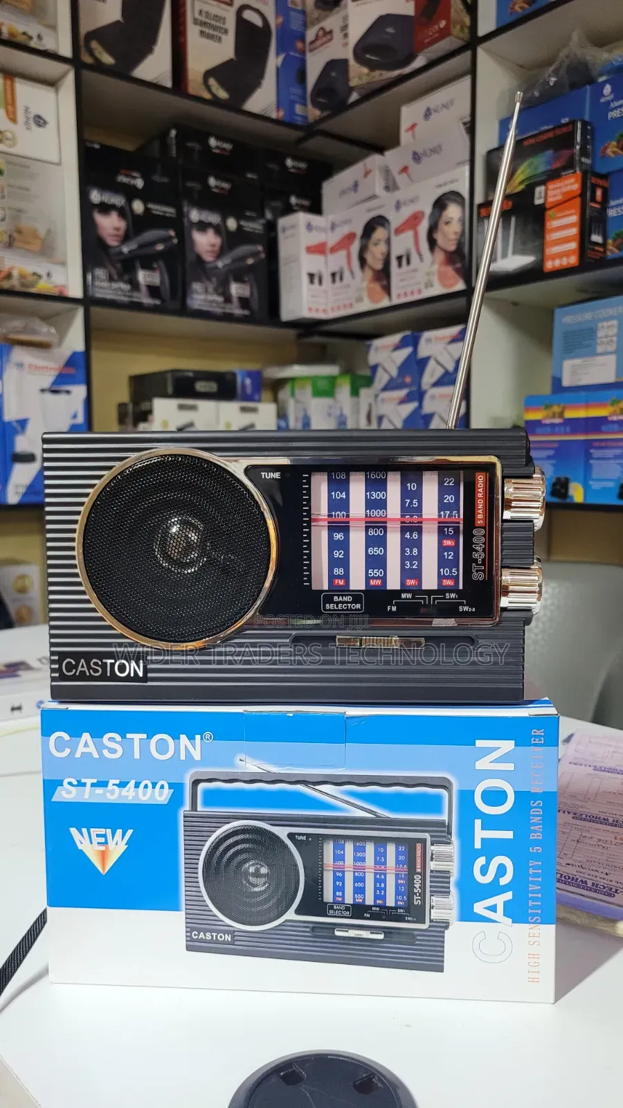 Caston ST-5400, 5-Band (FM/MW/SW1-3) Receiver With Analog Tuner