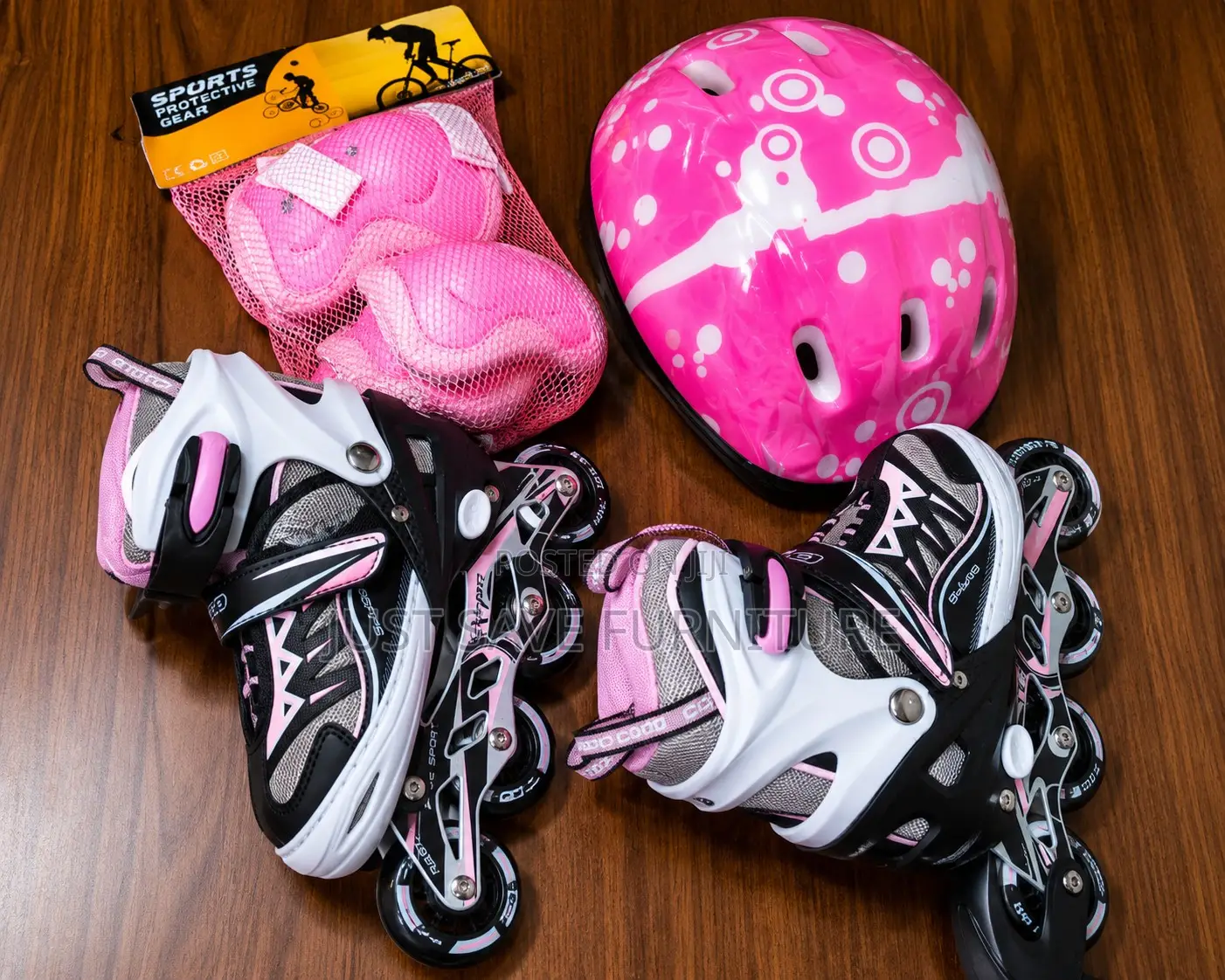 Adjustable Kids Inline Skates Set – Complete Safety Kit Included