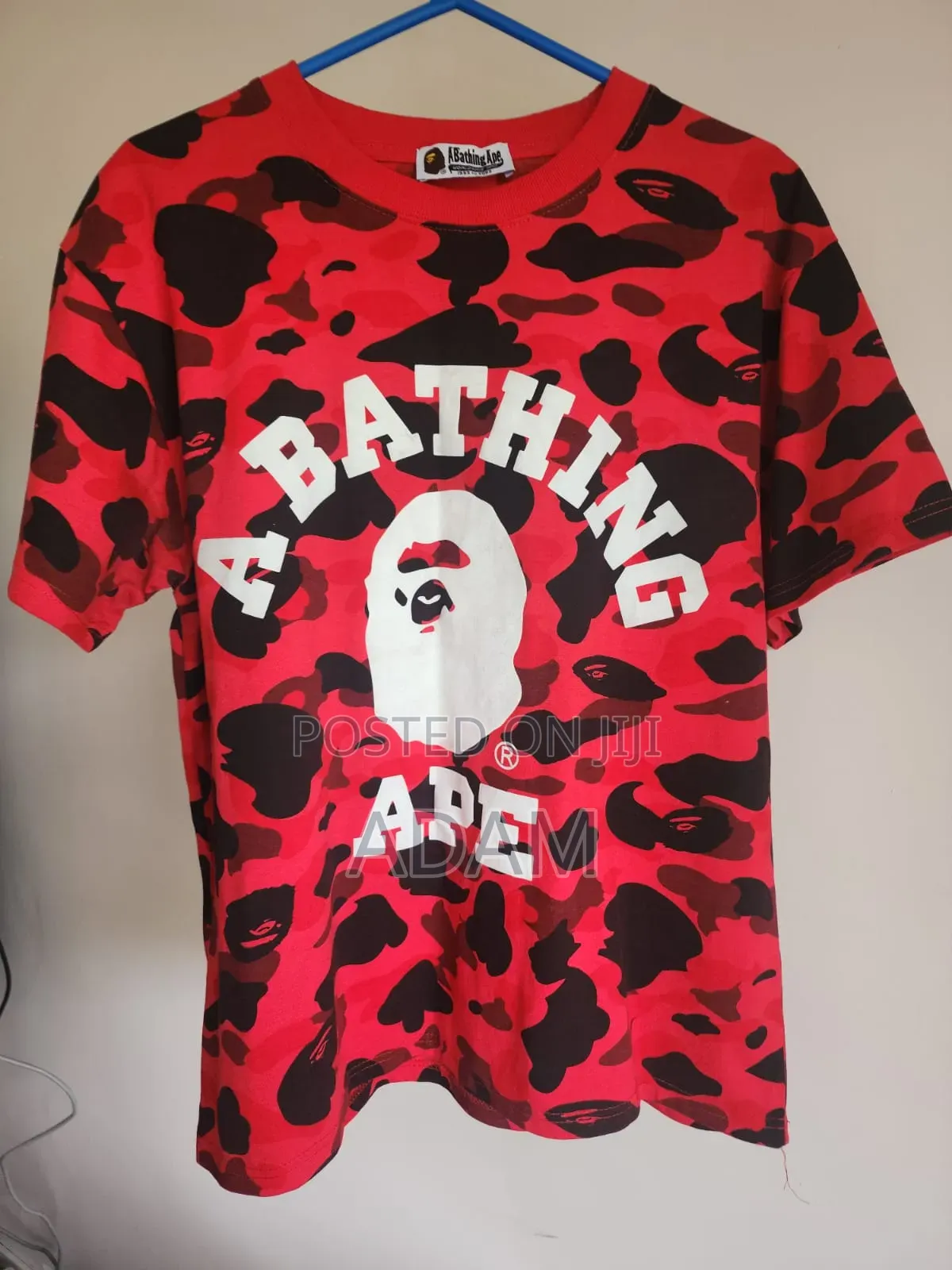 BAPE a Bathing Ape Red Camo Graphic T-Shirt