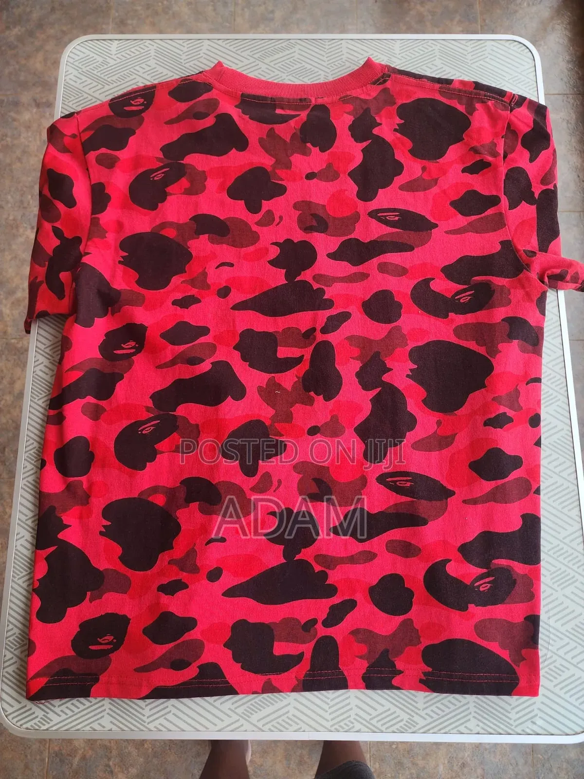 BAPE a Bathing Ape Red Camo Graphic T-Shirt